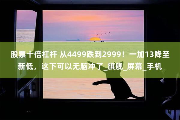 股票十倍杠杆 从4499跌到2999！一加13降至新低，这下可以无脑冲了_旗舰_屏幕_手机